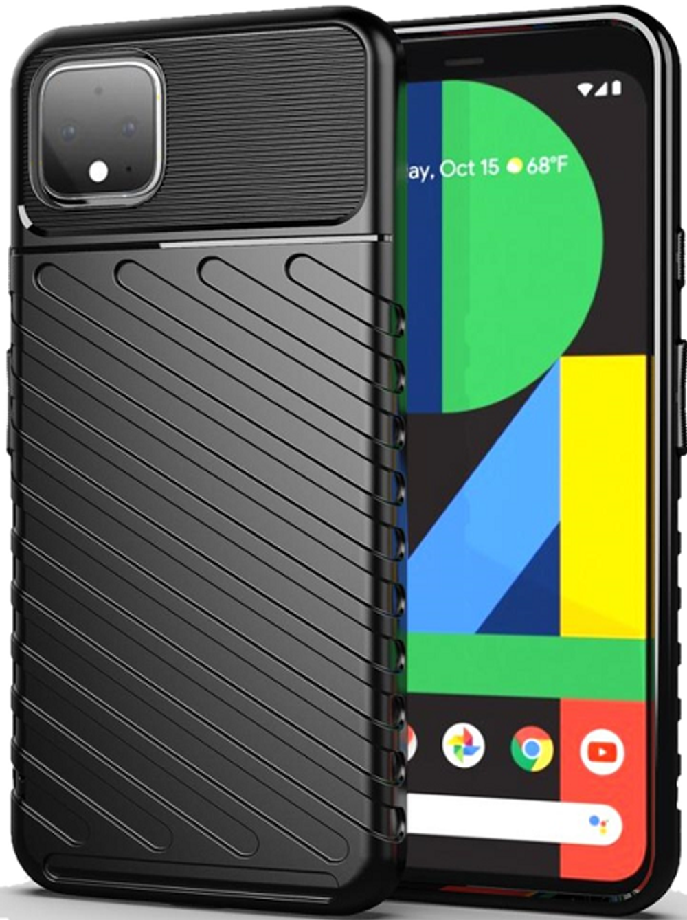 Чехол на Google Pixel 4 XL цвет Black (черный), серия Onyx от Caseport