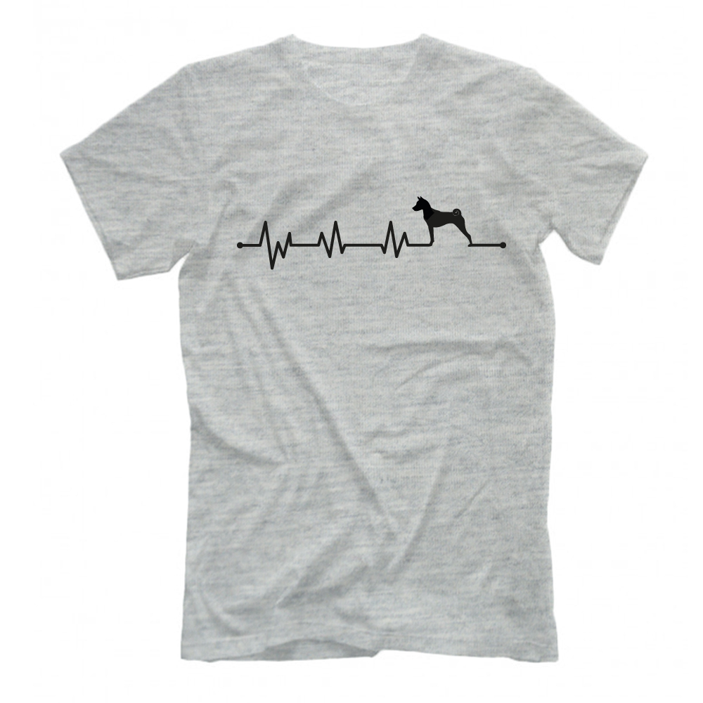 Футболка "Басенджи - сердечный ритм"