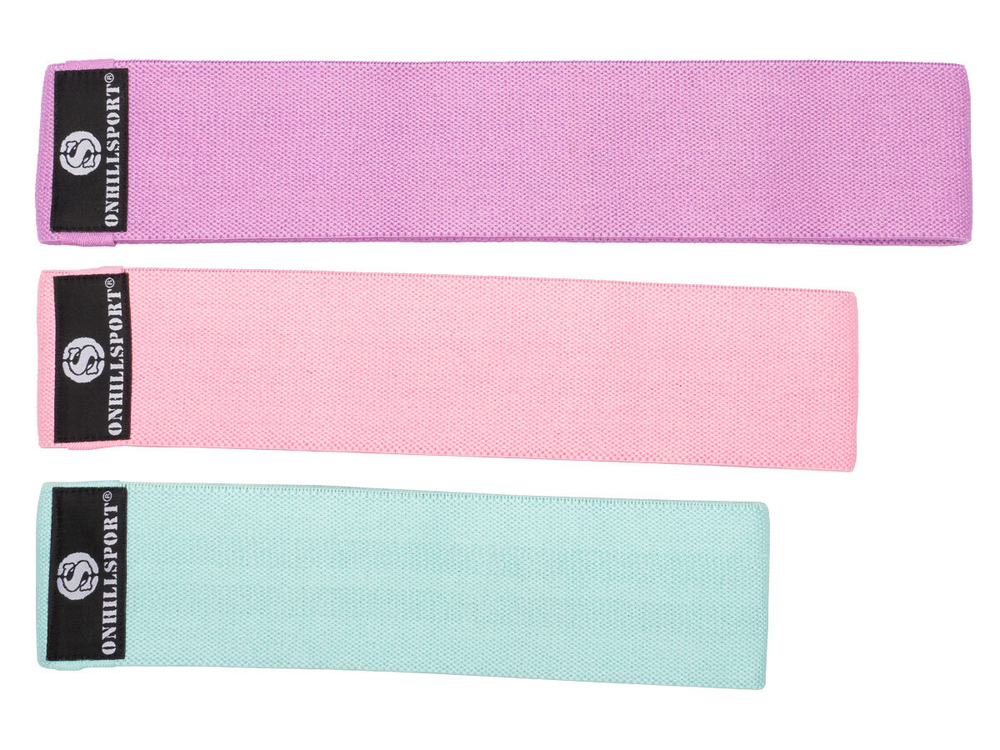 Фитнес резинки тканевые (набор в мешочке)