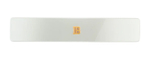 Balmain Hair Couture Заколка-автомат белая глянец размер М Barrette pour cheveux Medium White