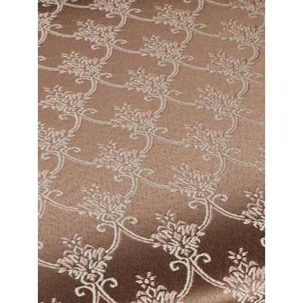 Банкетка "Классик" 350х490 дуб коричневый/черная патина/жаккард кремовый ККЧ49БК