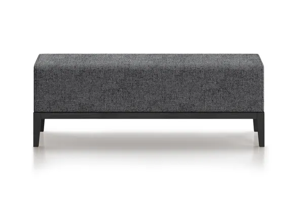 Банкетка Fjord 120 см (серый рогожка, бук под эмалью)