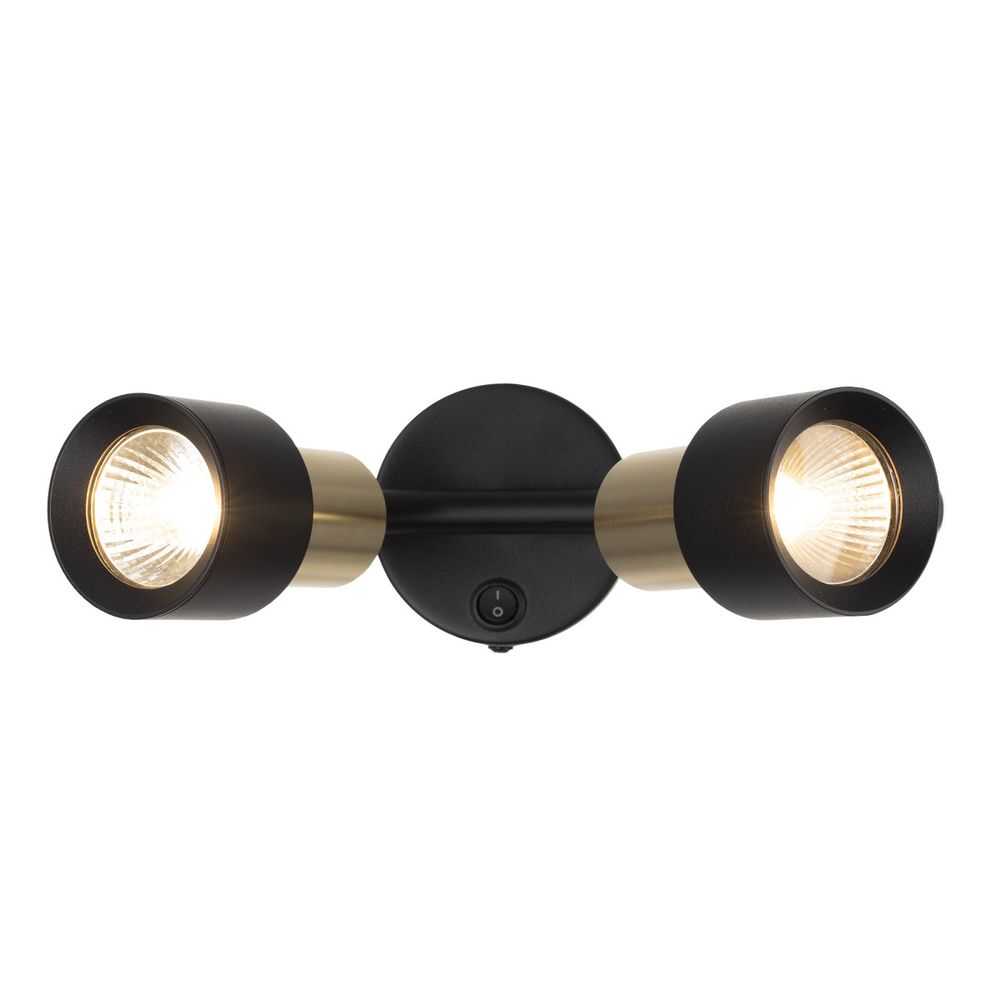 Citilux SAT CL505621 Спот поворотный с выключателем Чёрный+Золото