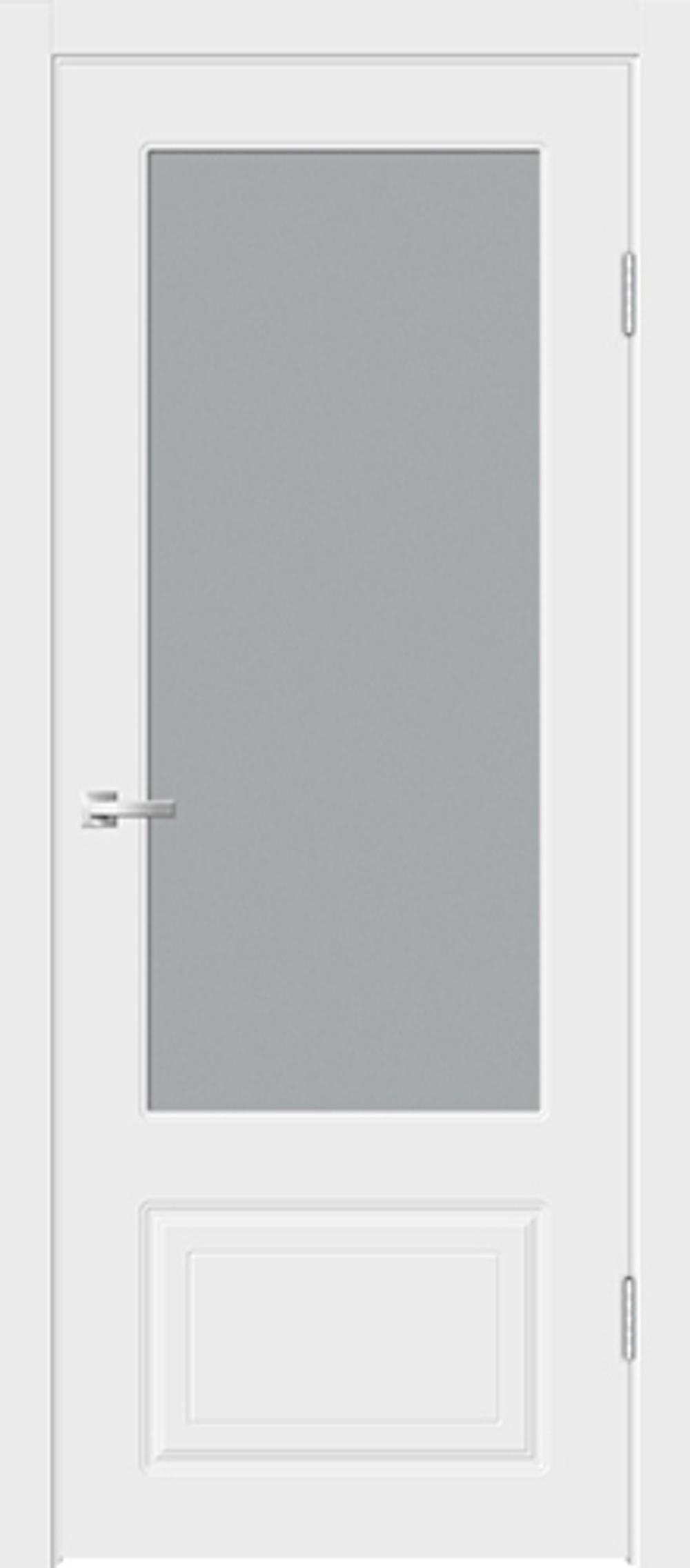 Межкомнатная дверь Velldoris Flat Lux 2V Мателюкс Эмаль белая