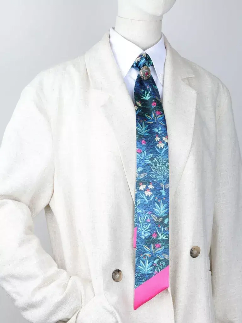 Лента скинни Mollen Шалость в темно-бирюзовом