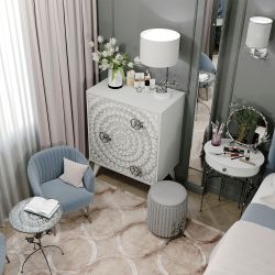 Туалетный столик Терра Айс Античное серебро