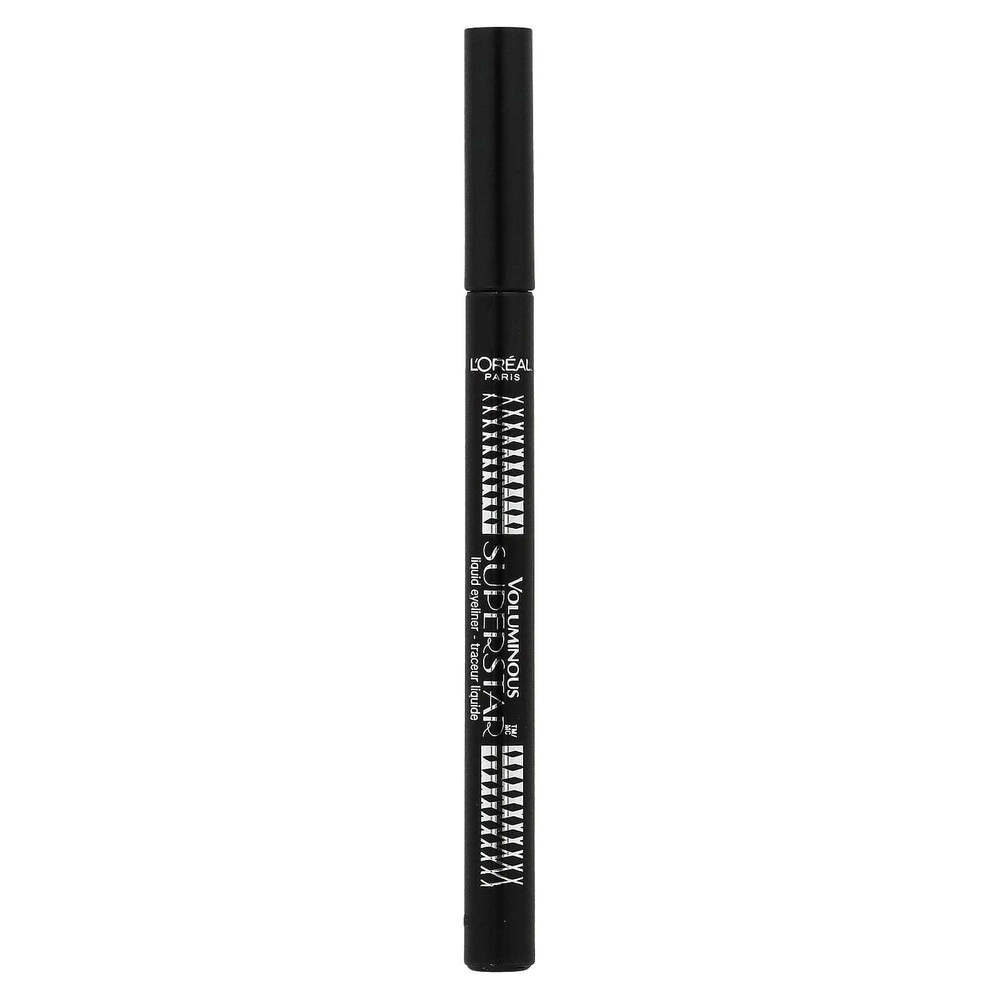 L'Oréal, Voluminous, жидкая подводка для глаз Superstar, оттенок 202 черный, 1,6 г (0,056 унции)