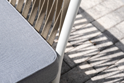 "Касабланка" лаунж-зона плетеная из роупа 4-местная, цвет серый