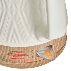 Чайник электрический 1200 Вт, 1 л, корпус из фарфора DELTA LUX DE-1020 белый