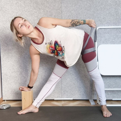 Кирпич для йоги премиум лакированный