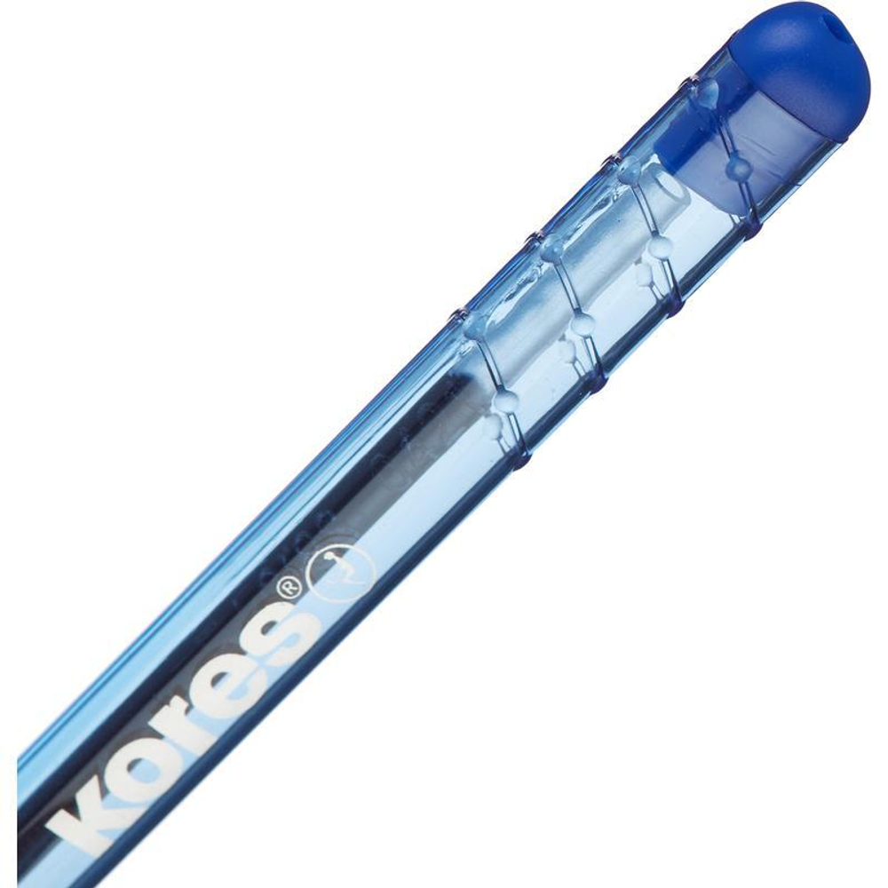 Ручка шариковая Kores "K2", синяя, 0,5мм
