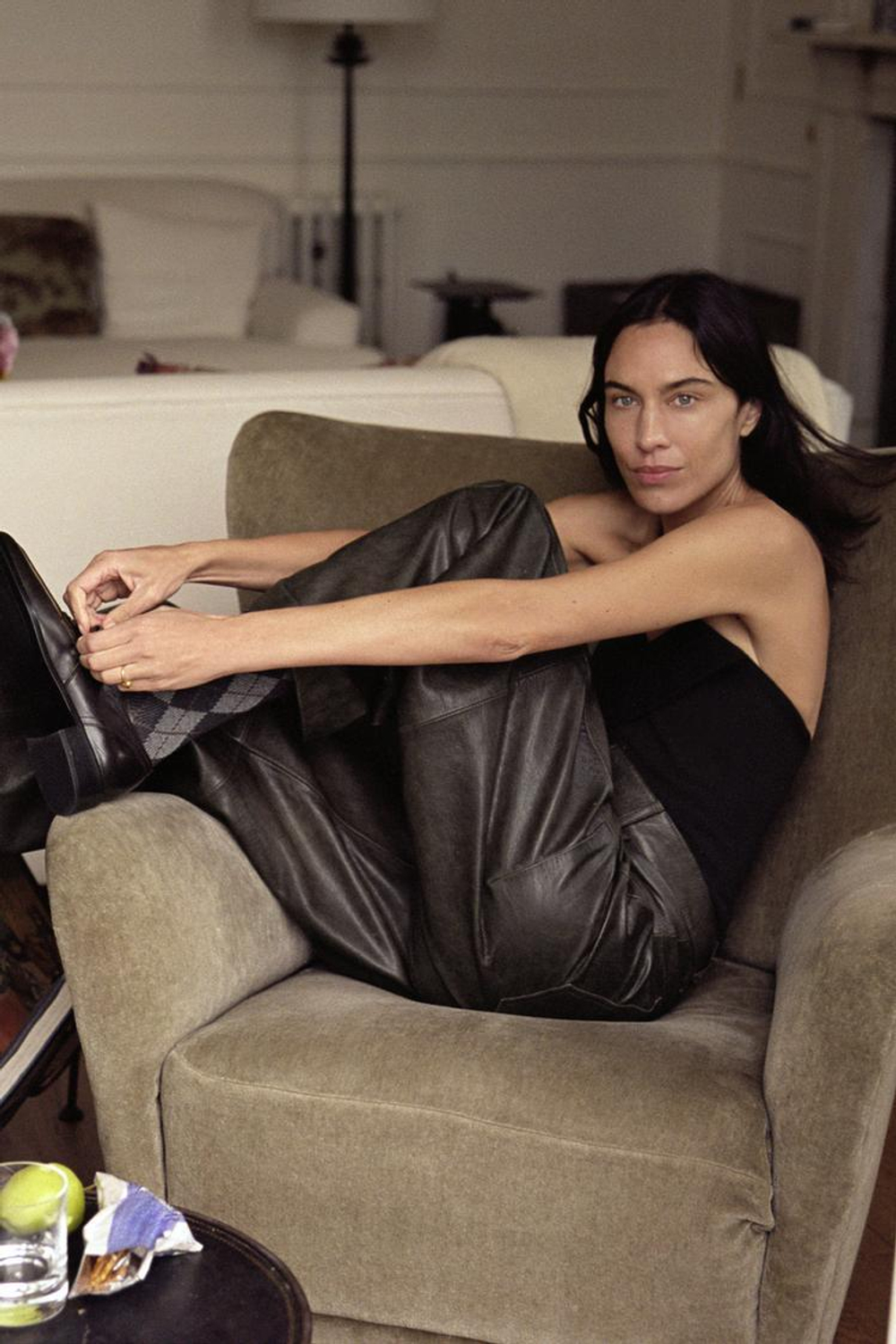 ZARA НОСКИ С РОМБАМИ ИЗ ХЛОПКА, СЕРЫЙ