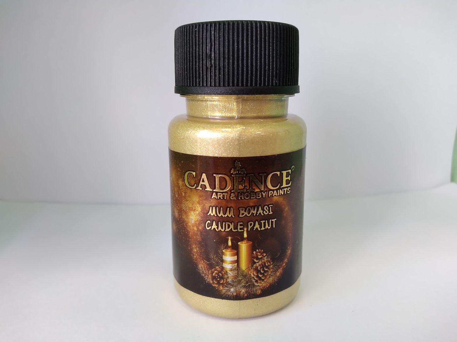 краска для свечей Candle paint 50мл, цвет 2159 серебряно золотой  cadence