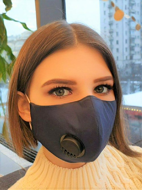 Маска гигиеническая Z-mask с угольным фильтром и клапаном