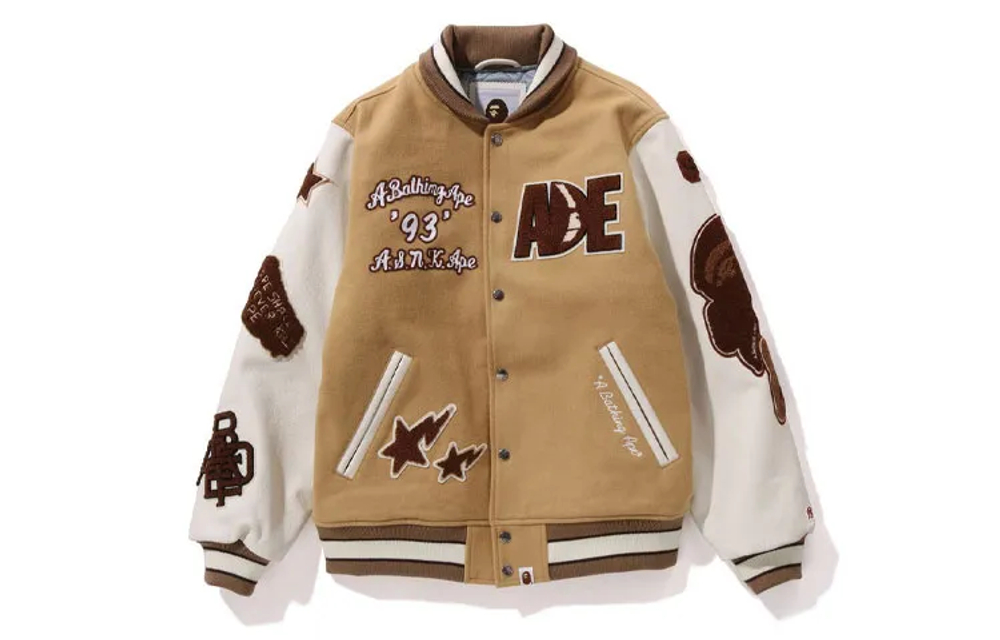 A Bathing Ape Bathing Ape Appliqu Detail Varsity Куртка