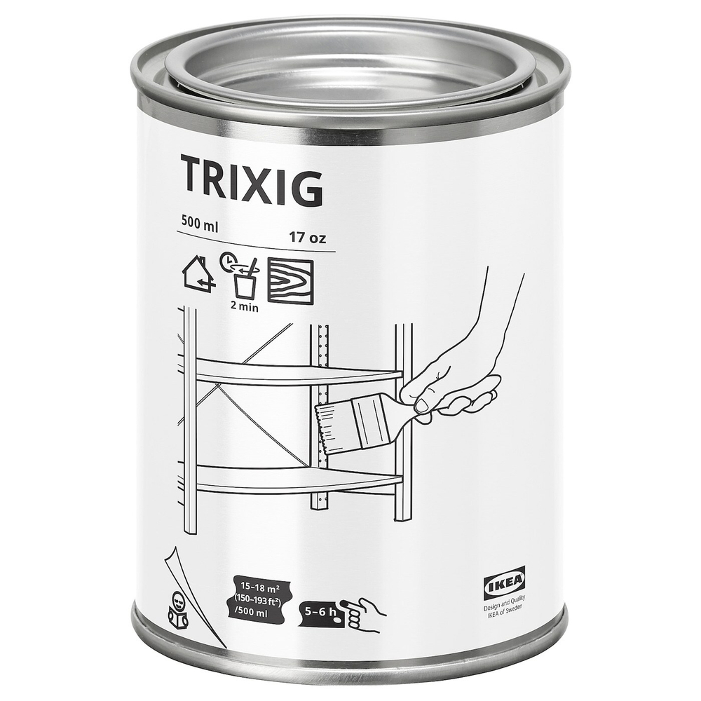 IKEA TRIXIG  (ИКЕА ТРИКСИГ)  -  Масло для дерева для внутренних работ, 500 мл