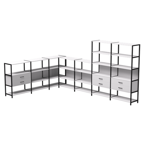 Набор стеллажных систем №19 Everprof EVO 2440x3630x1840