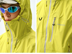 Куртка Nothomme Monterest outdoor C6 water-repellent glossy color-block zipper lightweight hooded jacket