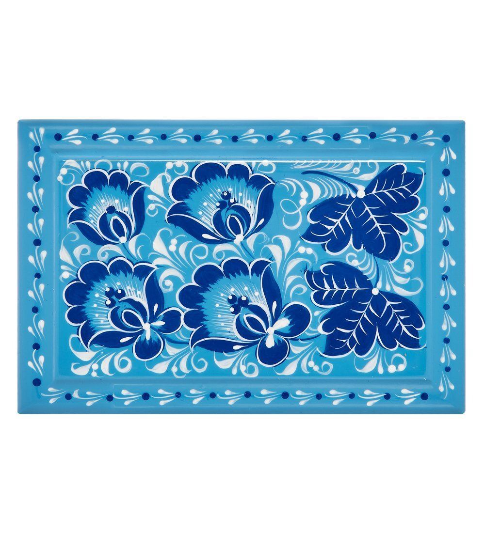 Народные промыслы KH-07/2 Шкатулка деревянная 120х80Н с хохломской росписью