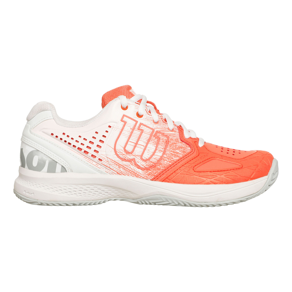 Женские теннисные кроссовки Wilson Kaos Comp 2.0 Clay Court Shoe Women - White, Orange