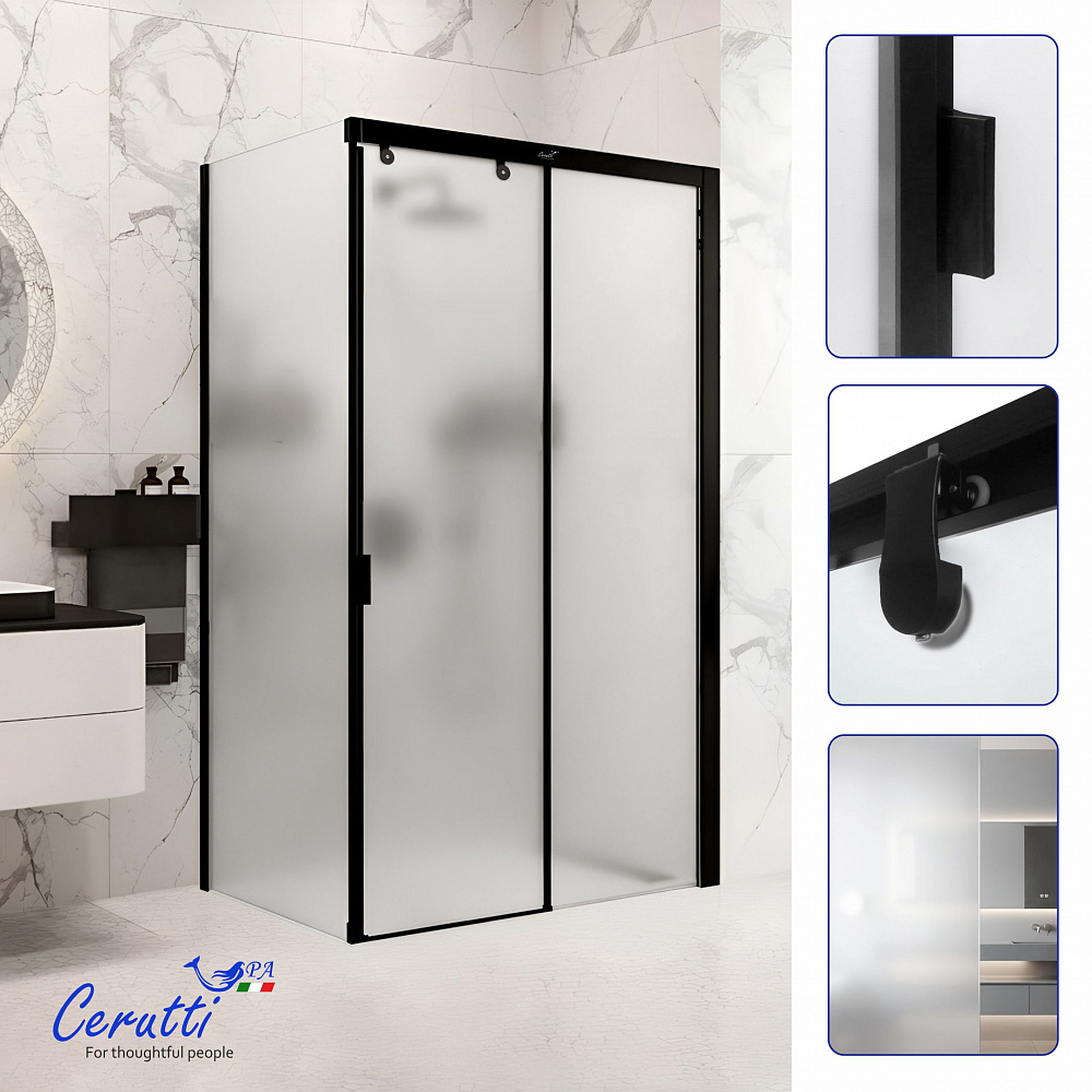 Душевое ограждение Ceruttispa МАРБЕЛЛА (MARBELLA) 120BF R (120x80x190)