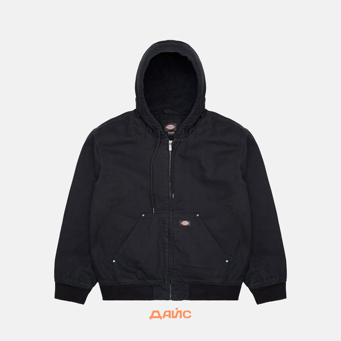 Куртка мужская Dickies Hilham Hooded Canvas Jacket артикул:DK0A87O5BLK1 - купить в магазине Дайс
