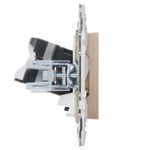 SKANDY Розетка компьютерная двойная RJ45 кат.5E SK-K03Sa песочный IEK