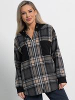 Рубашка Больше чем стиль НЬЮ (серо-бежевая) Б15125-50М LT Collection