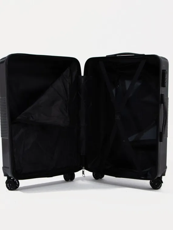 Чемодан маленький 24" кодовый замок, цвет чёрный