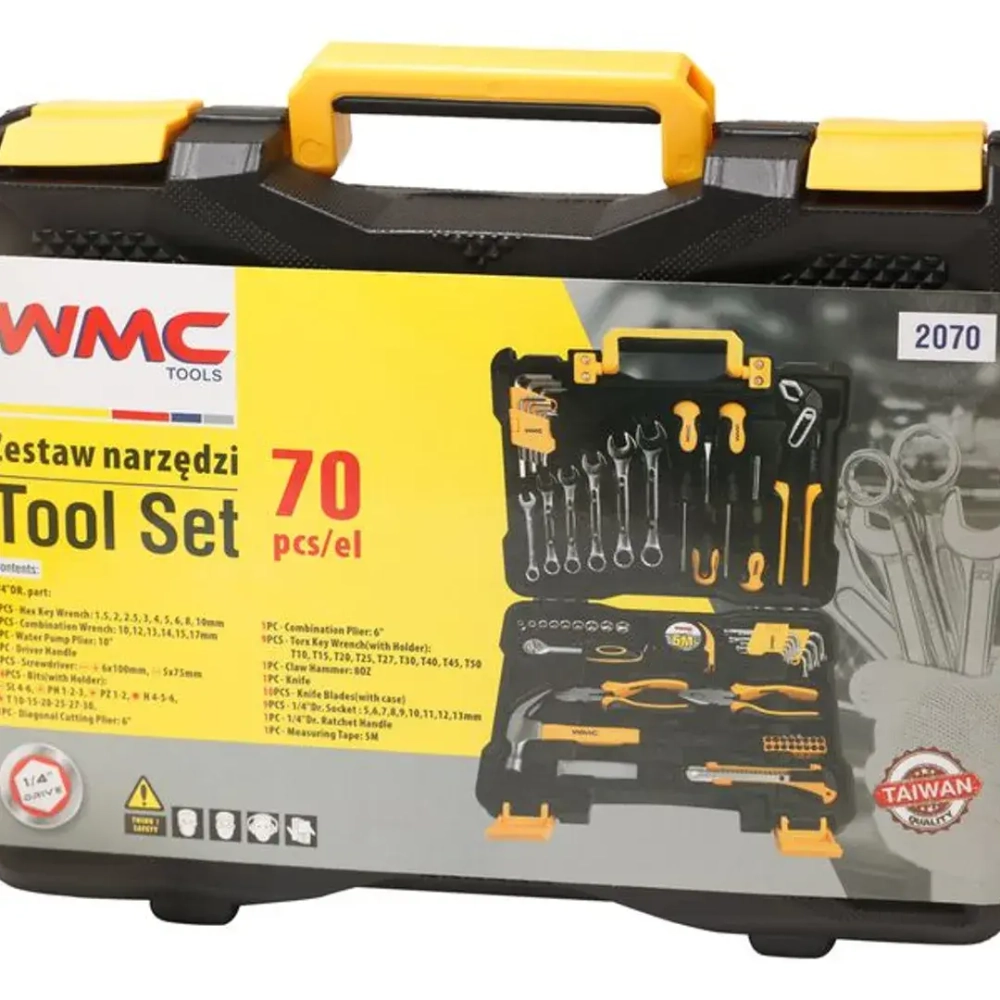 Набор инструментов 70пр. 1/4''(6гр.)(5-13мм) WMC TOOLS WMC-2070
