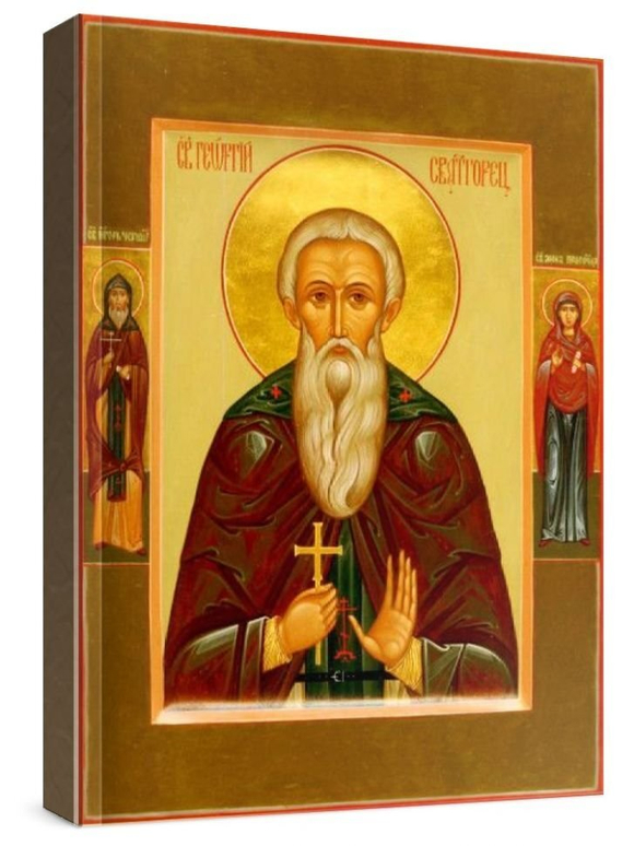 Георгий Иверский (рукописная икона)