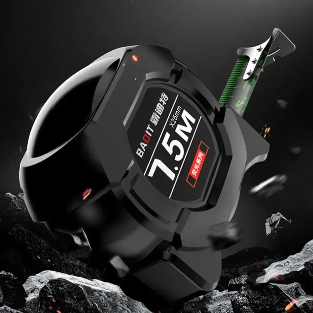 7.5м*25 мм Строительная рулетка с автостопом для измерений длиной 7.5 м с шириной ленты 25 мм