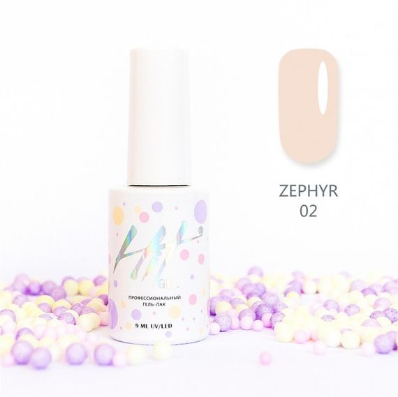 Гель-лак ТМ &quot;HIT gel&quot; №02 Zephyr, 9 мл