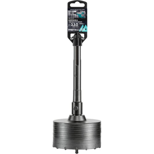 Коронка тв.спл.SDS-max METALLICA Optima 110x250/110 мм,h=50мм,М22,0х2,0 мм с адаптером   907245
