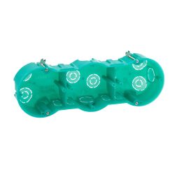 Коробка установочная ЭРА KUP-3-70-45 черная 3х местная 212х70х45мм для полых стен саморезы металлические лапки IP20