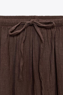 ZARA БРЮКИ-БАЛАХОНЫ, КОРИЧНЕВЫЙ