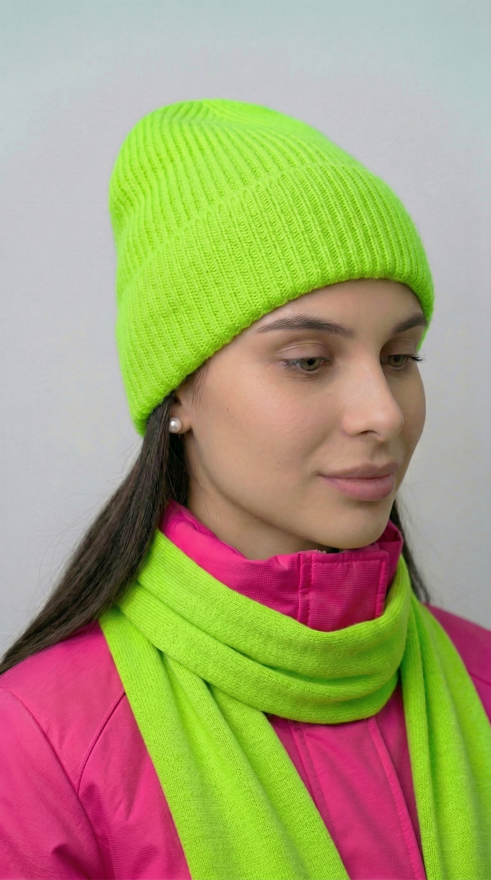 Шапка женская ШП405-12 салатовый