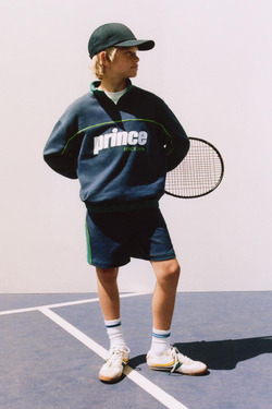 ZARA ТОЛСТОВКА С ЗАСТЕЖКОЙ-МОЛНИЕЙ PRINCE ®, ЗЕЛЕНОВАТО-СИНИЙ