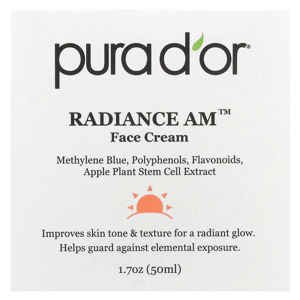 Pura D'or, Крем для лица Radiance AM ™, 50 мл (1,7 унции)