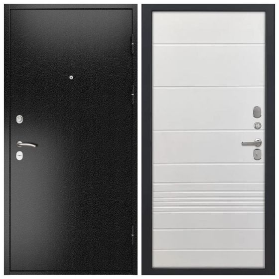 Входная дверь L 3B - ФЛ 700 ПВХ ясень белый