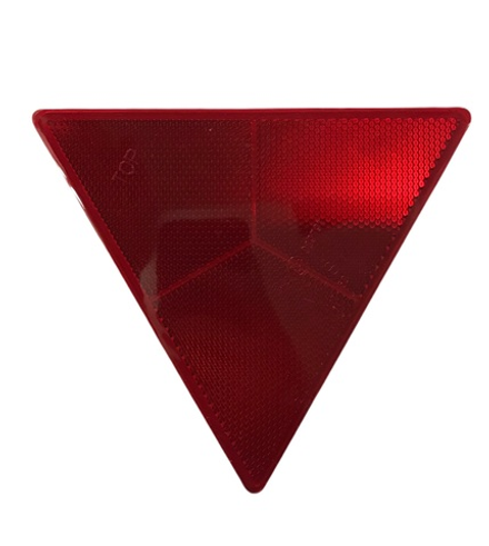 Катафот треугольник красный 150мм 2 болта Польша