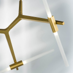 742063 Люстра STRUTTURA 6х6W (led) G9 ЗОЛОТО МАТОВЫЙ