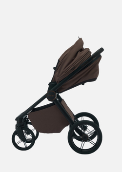 Peppy Коляска детская Monaco Plus 2 в 1 Brownie (коричневый), рама черная