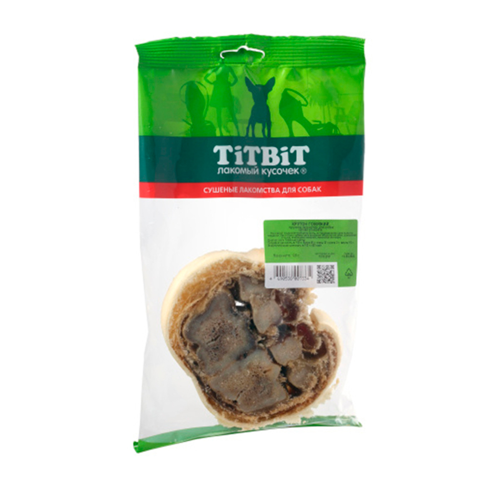 Лакомство Титбит "Крутон говяжий", для собак, 120 г.