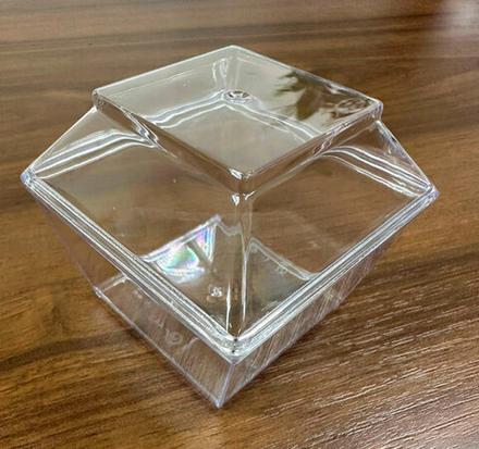 Форма Complement Квадро с крышкой 72х72х42мм 130 мл PS, прозрачная