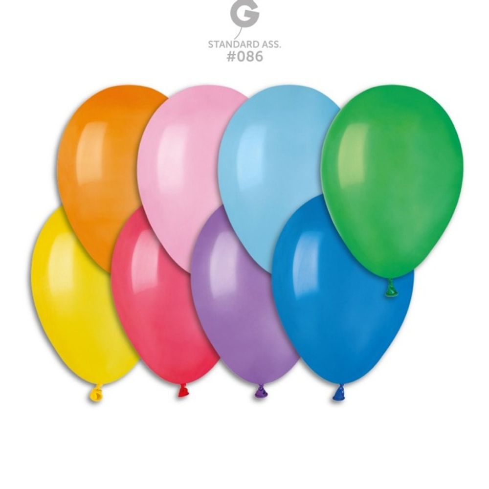 Воздушные шары Gemar, пастель ассорти, 100 шт. размер 9&quot;