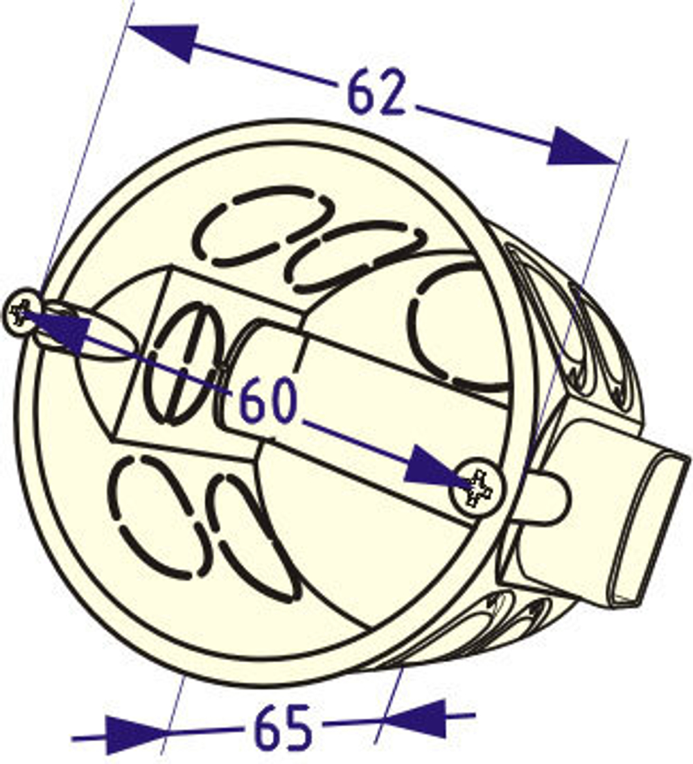 KSC 11-202 Коробка с/у 62*65