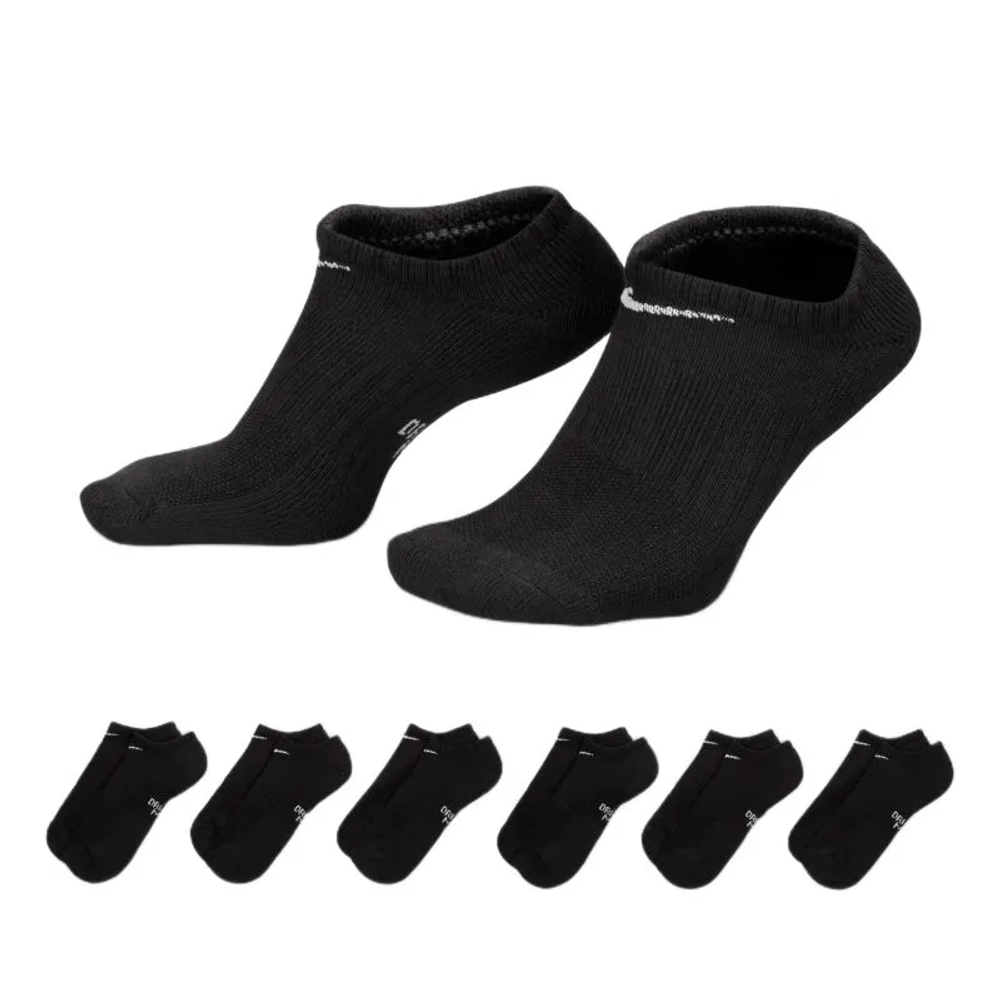 Теннисные носки Nike Everyday Cushioned No-Show 6P - black/white
