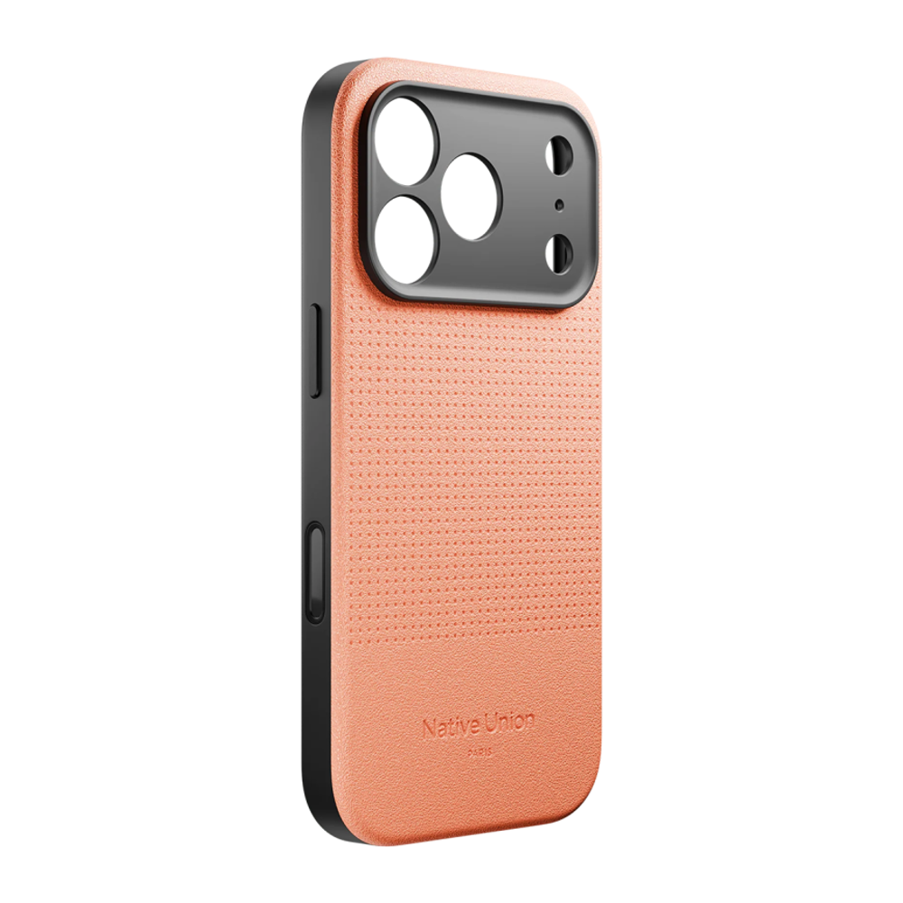 Кожаный чехол MagSafe Native Union Active Case для iPhone 17 Pro Текстурированный гибридный чехол из экокожи с защитой камеры, повышенным уровнем защиты при падении и сенсорной накладкой для Контроллера камеры