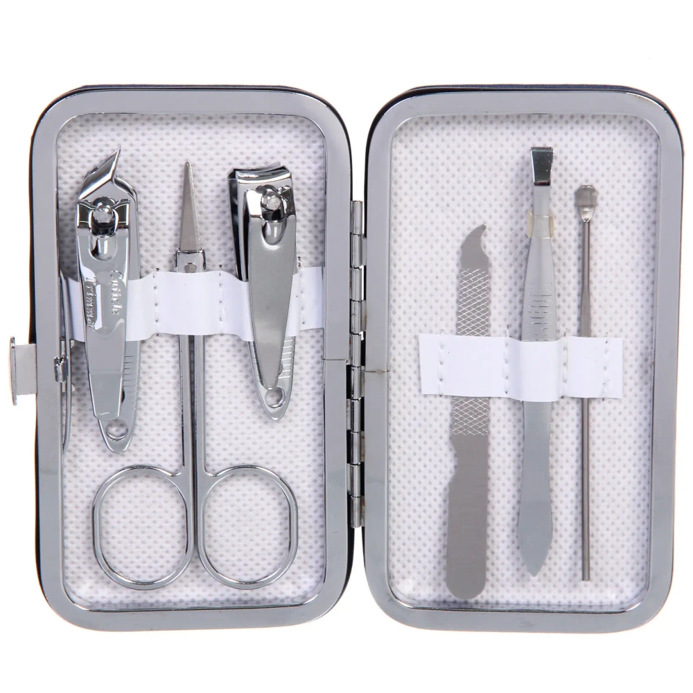 Набор для маникюра в футляре 6 предметов «New Bon Salon - Медвежонок Вайт»,11*6,5см